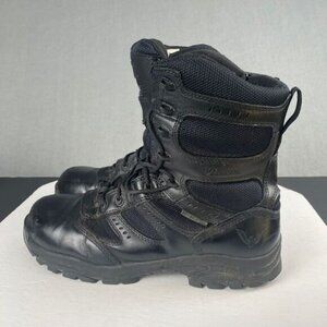 Thorogood BBP Waterproof Side-Zip Men's size 11 M Black Leather Tactical Boots